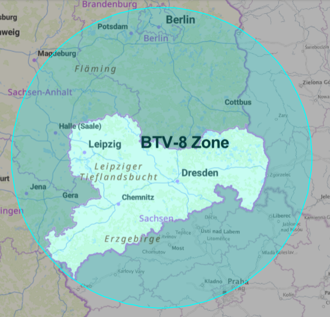 BTV-8 Ausbruch in Sachsen 